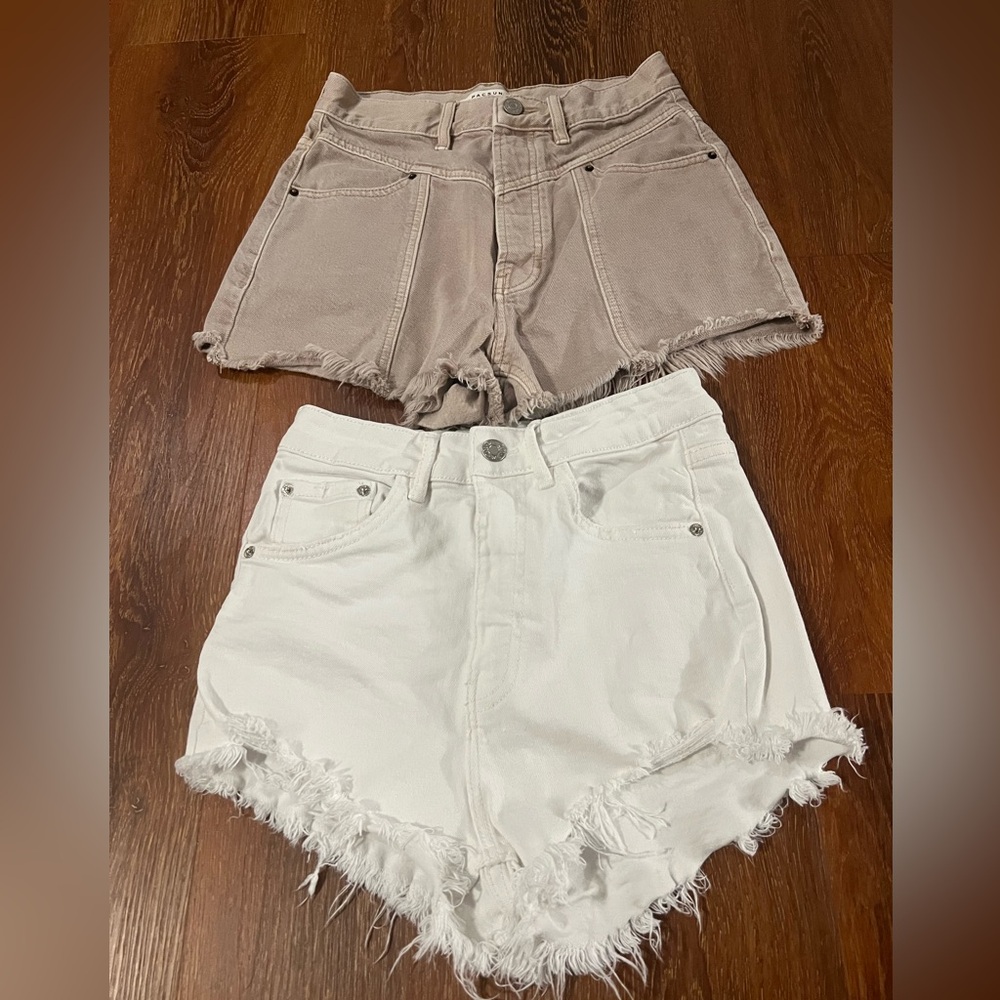 Size 0 denim shorts bundle.